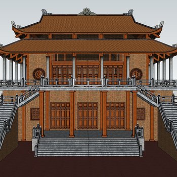 中式寺庙古建筑