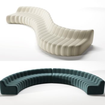 蛇形沙发3d模型