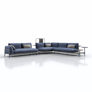 德国 Rolf Benz 现代多人沙发3d模型