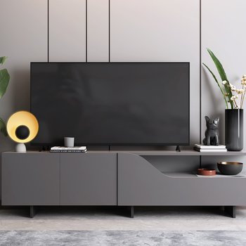 现代电视柜摆件组合3d模型