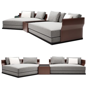 现代轻奢沙发3d模型