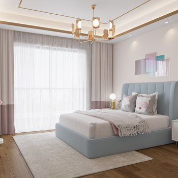 冯未墨 MOD 墨设建筑设计 现代卧室3d模型