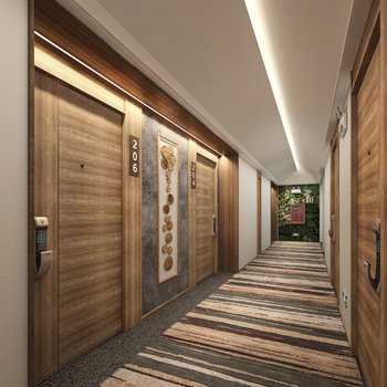 新中式民宿酒店过廊