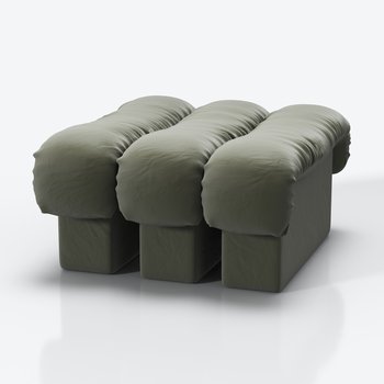 瑞士de Sede 现代沙发凳3d模型