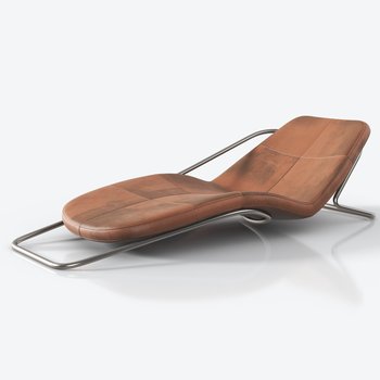 意大利Driade 现代皮革躺椅3d模型