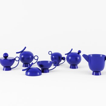 法国 EBEKI Tea & Coffee Set盛具3d模型