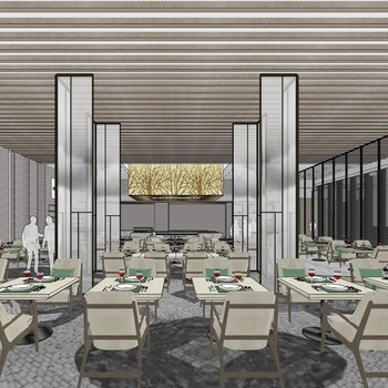 新中式五星级酒店餐厅