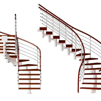 现代钢结构楼梯 