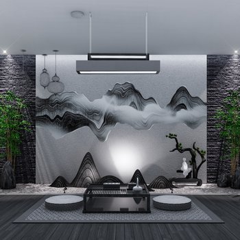 新中式禅意枯山水设计