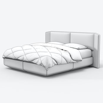 意大利 AMURA 现代双人床3d模型