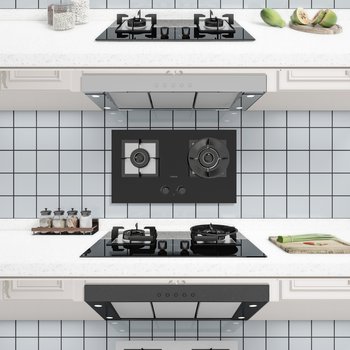 厨房电器燃气灶3d模型