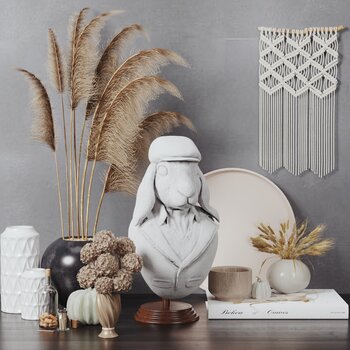 现代陈设品组合