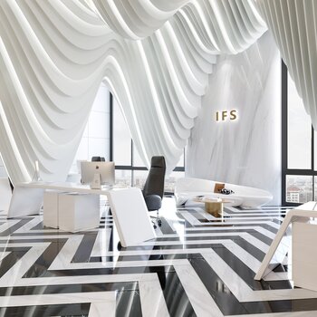 IFS成都高层后现代办公室3d模型