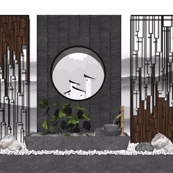 新中式风格景观小品