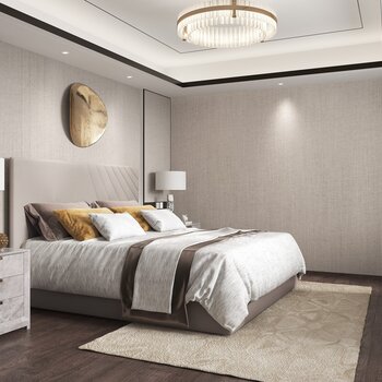 璞辉设计 现代卧室3d模型
