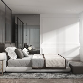 IQOSA Architect 现代卧室3d模型