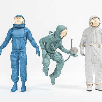 宇航员摆件3d模型