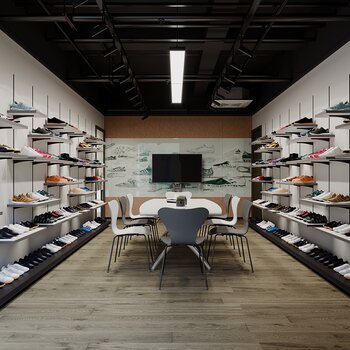 现代鞋厂样品室