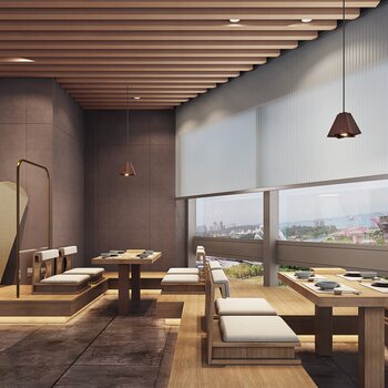 梅兰室内设计 寿司店3d模型