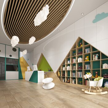 幼儿园大厅3d模型