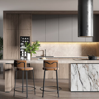 现代开放式厨房