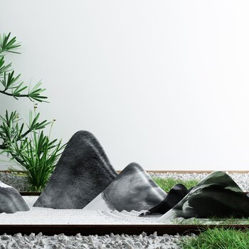 庭院景观小品枯山水石