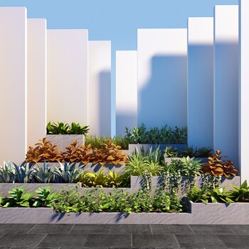 景观植物组合3d模型