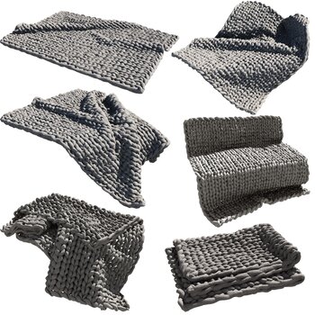 编织毛毯 3d模型