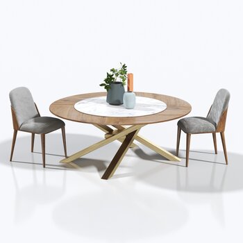 意大利 RIFLESSI 现代餐桌椅组合
