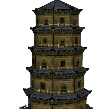 中式风格塔楼