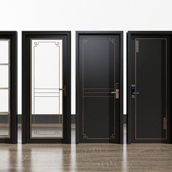 新中式门组合