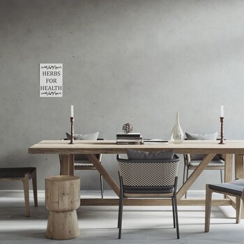 现代餐桌椅组合