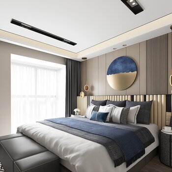 江河汇样板房DESIO 大铄设计 现代轻奢卧室
