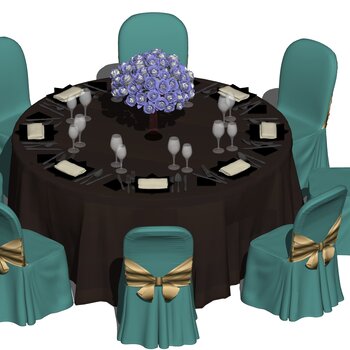 现代宴会厅桌椅