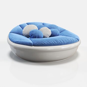 德国solpuri 现代圆形沙发床3d模型