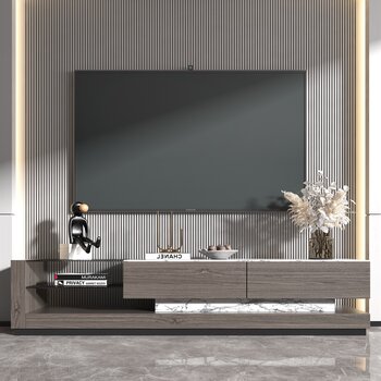 现代电视柜3d模型