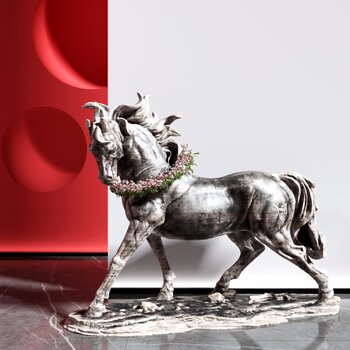 现代马雕塑摆件3d模型
