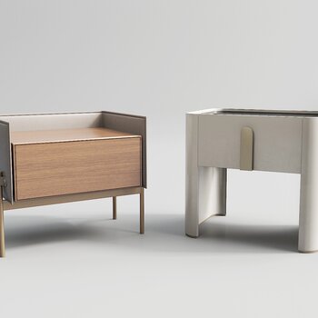 现代床头柜3d模型