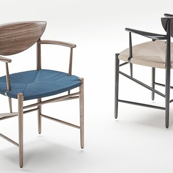 新中式单椅组合3d模型