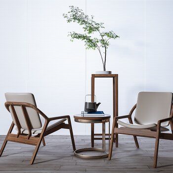新中式休闲椅3d模型