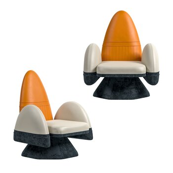 有所 火箭单人沙发3d模型