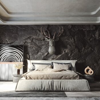 意大利 米洛提 Minotti 现代卧室3d模型
