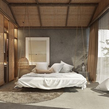 东南亚民宿客房3d模型