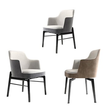 意大利 flexform 现代单椅3d模型