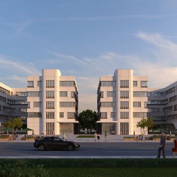 现代多层办公楼