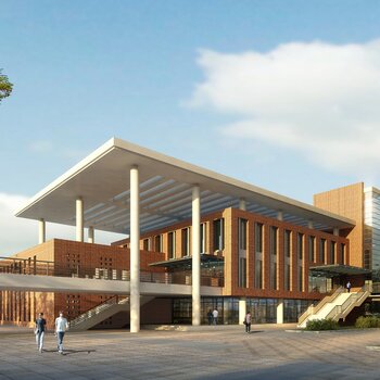 现代学校教学楼