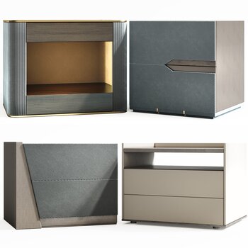 现代床头柜3d模型