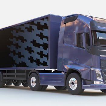 现代豪华卡车货车3d模型