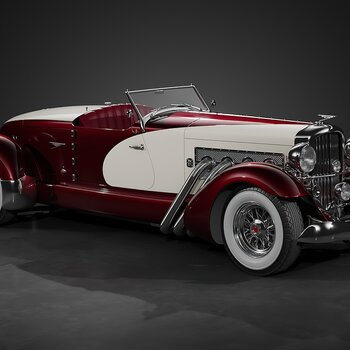 复古老爷车duesenberg