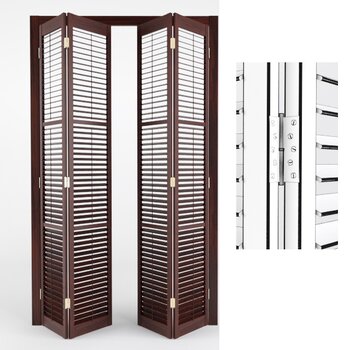 现代木质折叠门